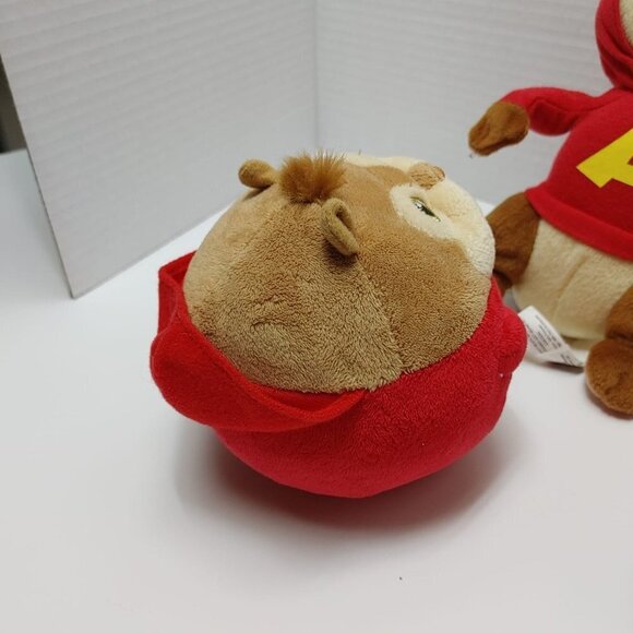 Ty Beanie Baby Ballz Alvin And The Chipmunks Toy The Squeakquel Movie Stuffed 5" - Picture 4 of 7
